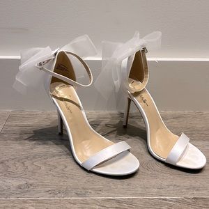 Lulus Bow Bridal Shoes